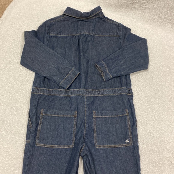 Bonpoint Girls Destiny Jumpsuit Romper Long Sleeve Denim look size 4 - Picture 9 of 12